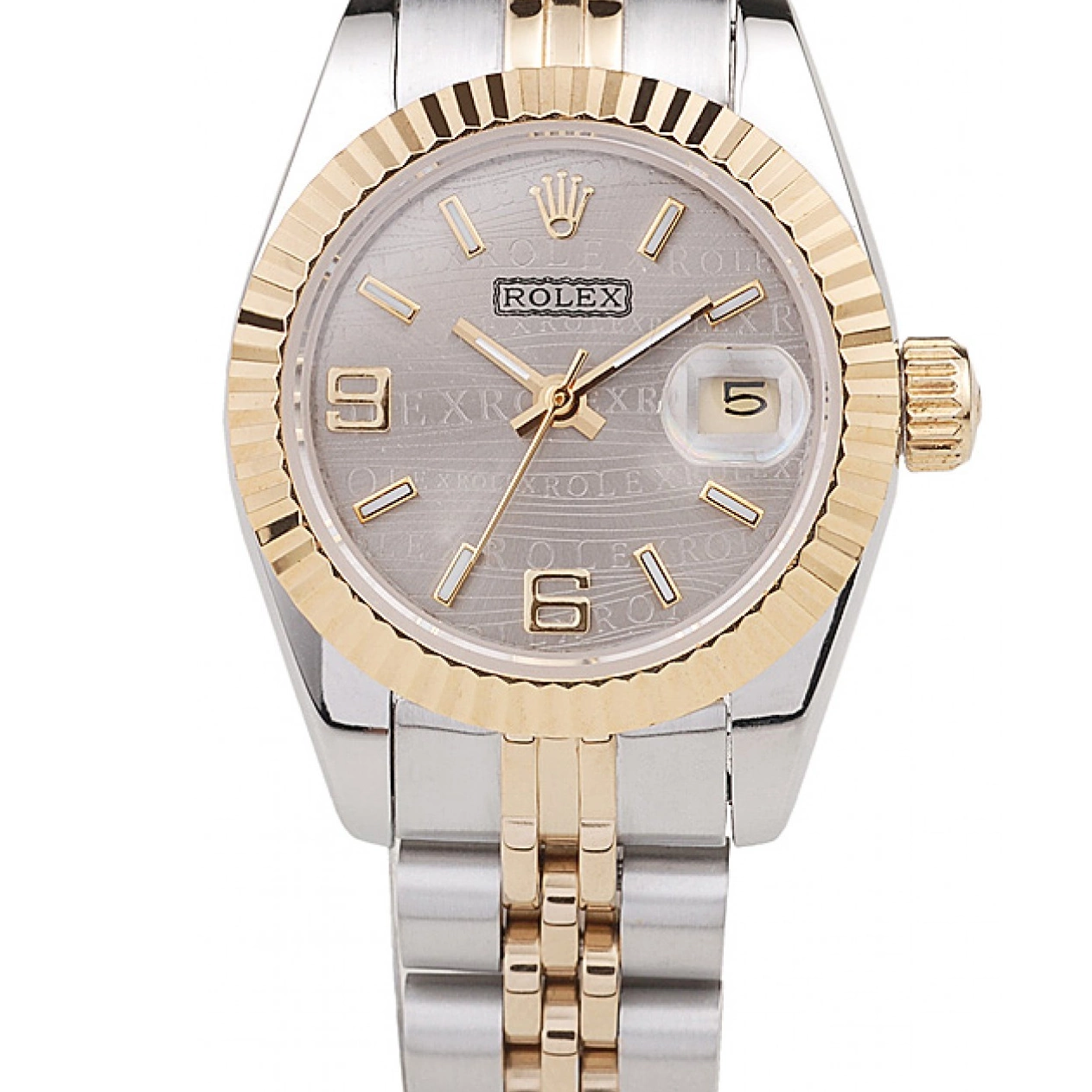 Two Stainless Steel Yellow Plated Datejust 98078 Rolex Tone Gold 0607